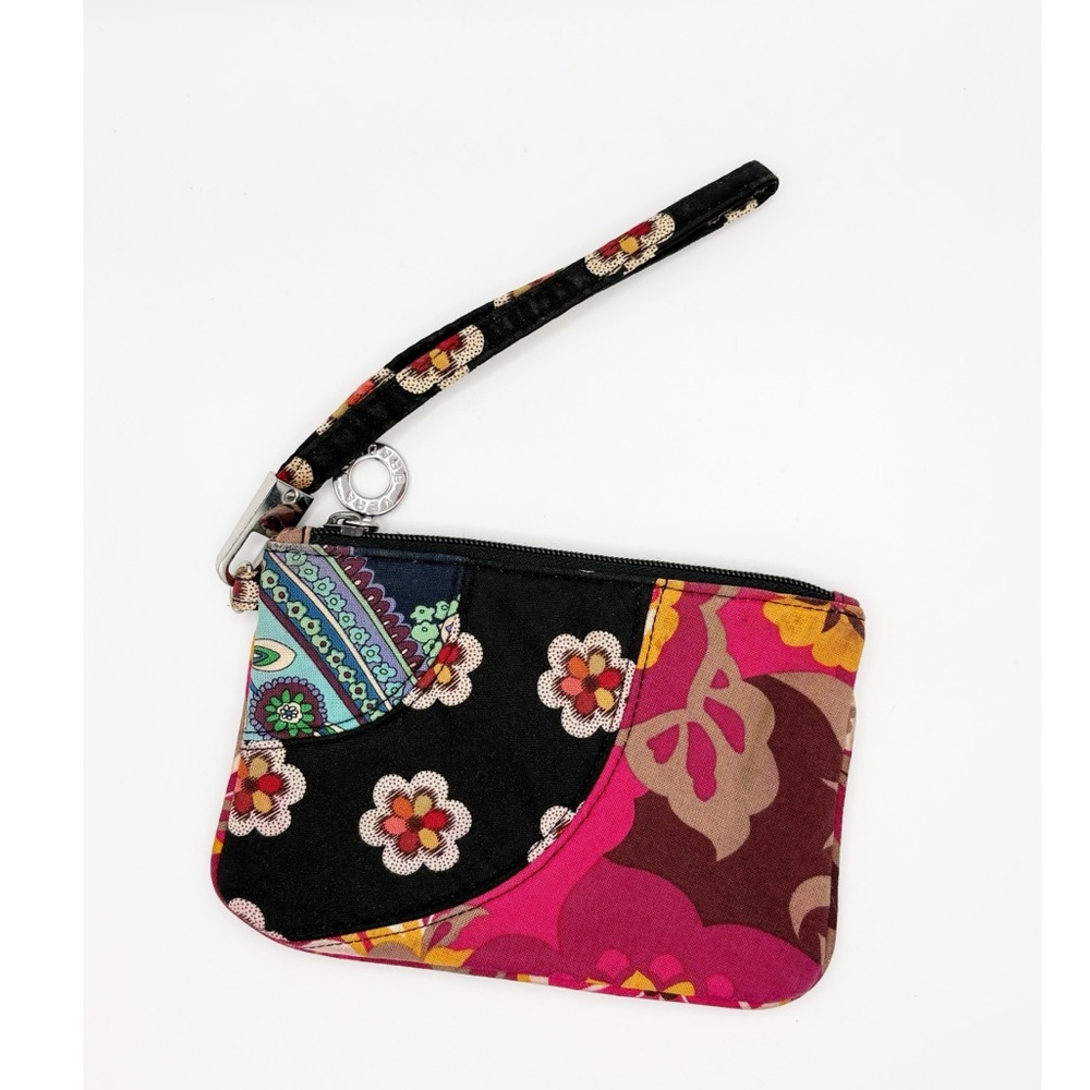 Vera‎ Bradley Floral Quilted Cotton Wristlet